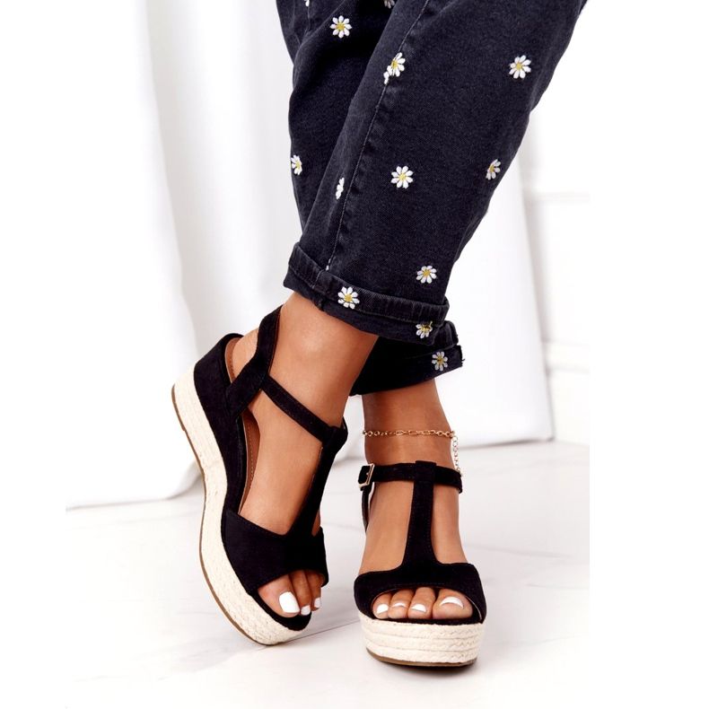 PG1 Sandale cu toc negru Graciosa 9R93 Negru 2