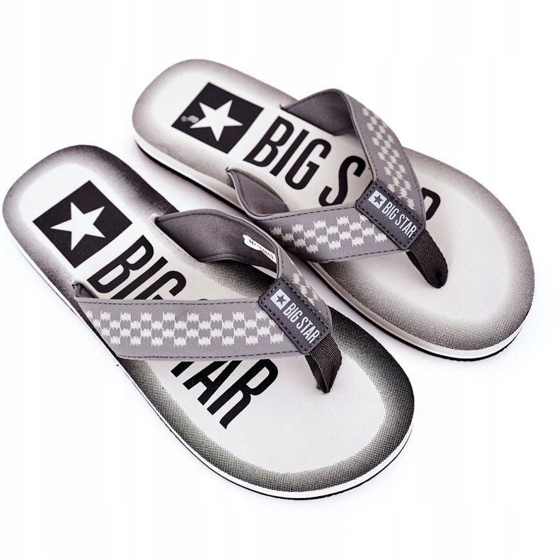 Papuci pentru bărbați Flip-flops Big Star HH174813 Gri 1