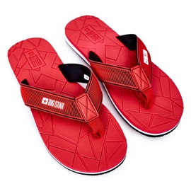 Flip-flops pentru bărbați Big Star HH174819 Roșu roşu 1
