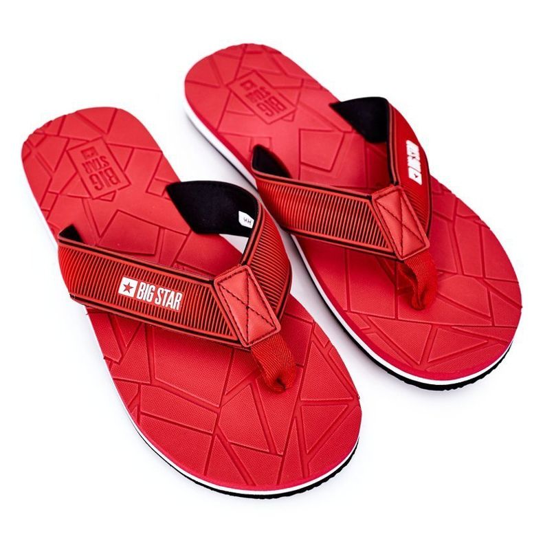 Flip-flops pentru bărbați Big Star HH174819 Roșu 1