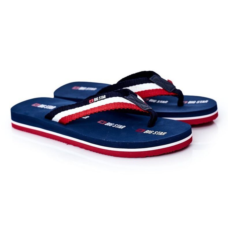 Flip-flops pentru bărbați Big Star HH174827 Albastru marin 1