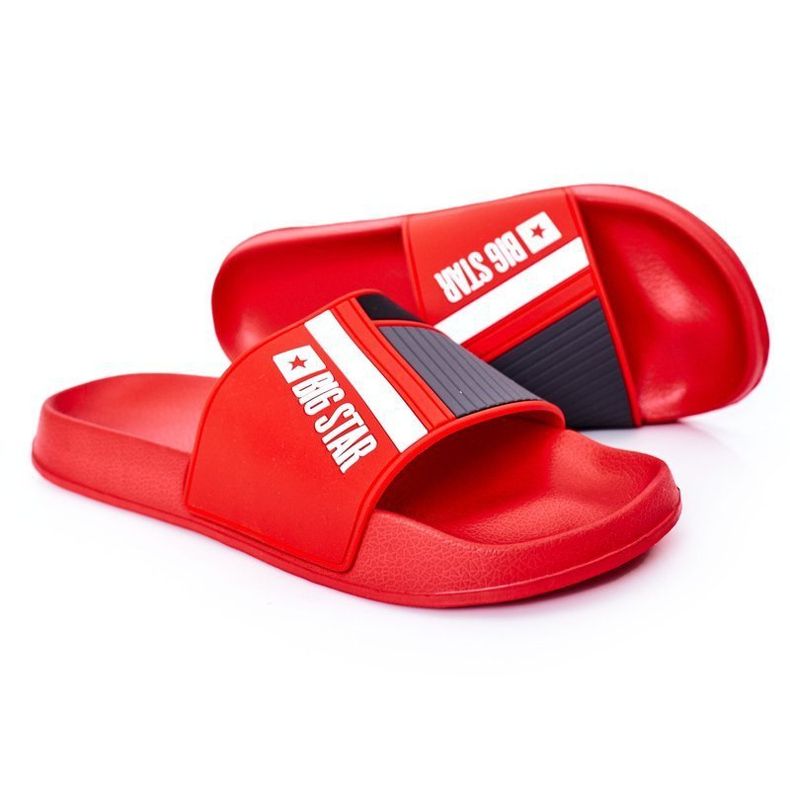 Papuci bărbați Big Star HH174835 roșii roșu 1