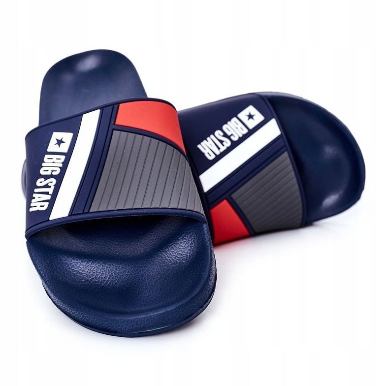 Papuci bărbați Big Star HH174837 de culoare albastru marin 1