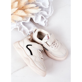 Apawwa Încălțăminte sport pentru copii Adidași bej Runner 2