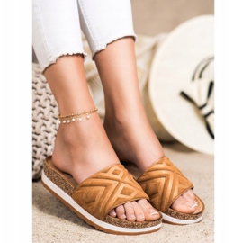 Seastar Papuci clasici din piele de căprioară maro 1