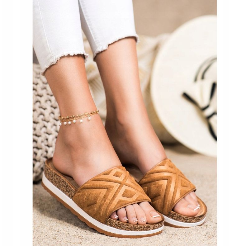 Seastar Papuci clasici din piele de căprioară maro 1