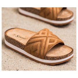 Seastar Papuci clasici din piele de căprioară maro 2