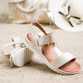 Best Shoes Sandale slip-on la modă de aur 1