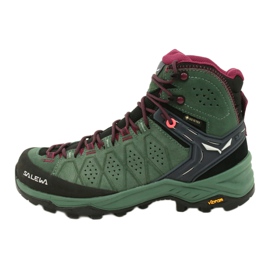 Pantofi de trekking Salewa Ws Alp Trainer 2 Mid Gtx W 61383-5085 negru verde 1