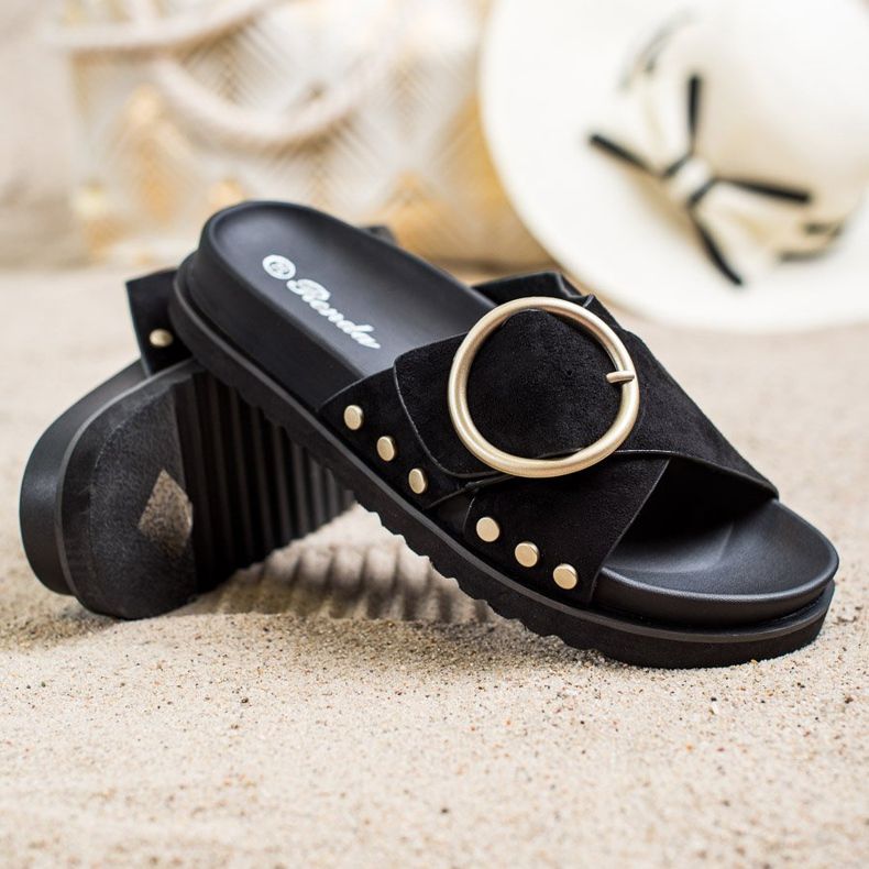 Renda Papuci casual negru 1