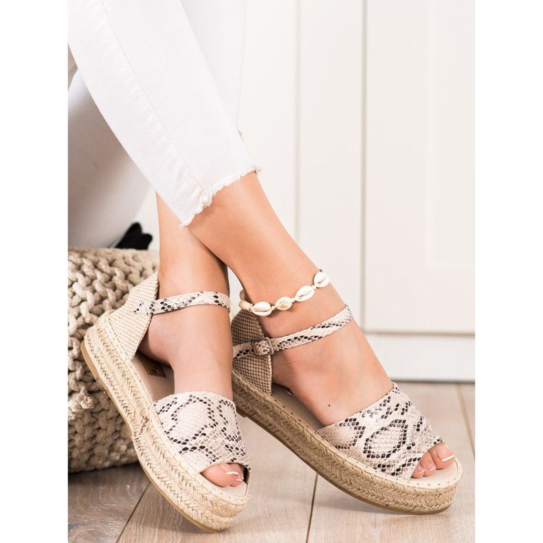 Bestelle Espadrile cu degetul deschis bej 2 Bestelle Espadrile cu degetul deschis bej 2