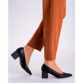 Marco Shoes Pompă pentru femei Marco 1038P cu branț moale negru 2