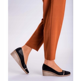 Marco Shoes Pantofi 1205P Marco pe pană negru 1