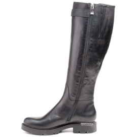 Marco Shoes Ghete negre 1340K cu detalii metalice negru 2