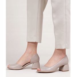 Marco Shoes Sandale din piele bej 1505P 2