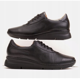 Radoskór Încălțăminte de dama neagră confortabilă pentru un picior mai lat negru 1