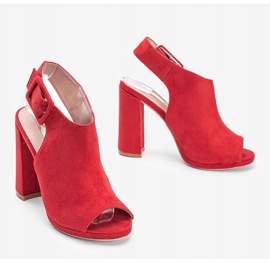 Sandale cu coadă roșie din Little Italy roșu 1