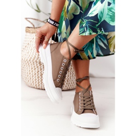 Adidași de damă pe platforma Green Travel Time verde 1 Adidași de damă pe platforma Green Travel Time verde 1