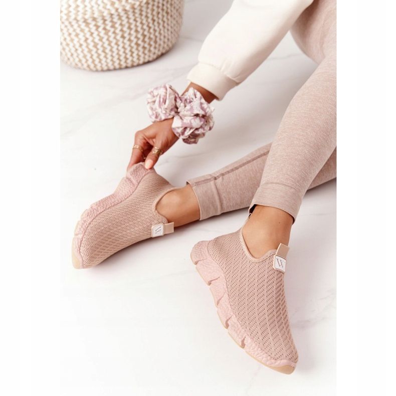 Pantofi sport pentru femei Slip-on Beige Marathon bej kaki 1