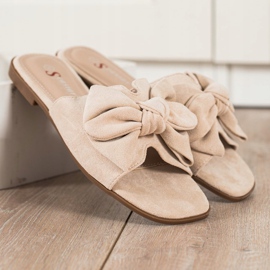 Seastar Papuci bej eleganți 1 Seastar Papuci bej eleganți 1