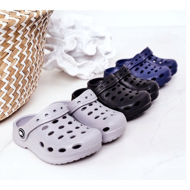 Papuci pentru copii Foam Crocs Black Lucas negru 2