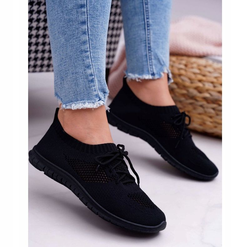 PE1 Încălțăminte sport de damă Black Jenny negru 1