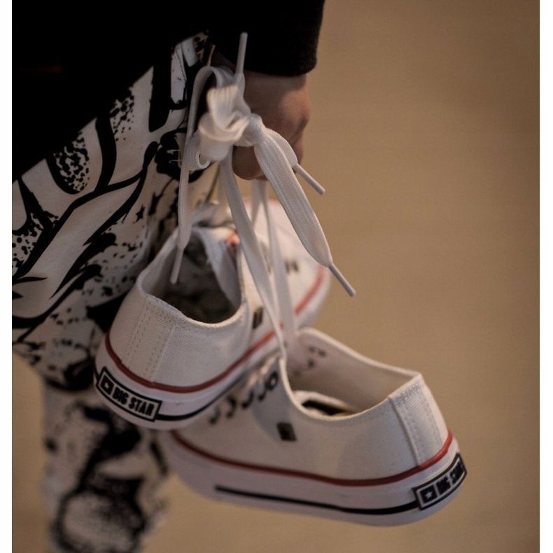 Adidași clasici mici pentru copii Big Star HH374089 Alb 2