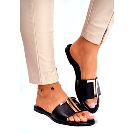 Papuci de damă eleganți negri Nicole Dilmah negru 1