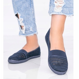 Adidași Vicky bleumarin Slip On albastru marin 1