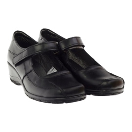 Pompi pe pană piele naturală Angello 371 negru 4