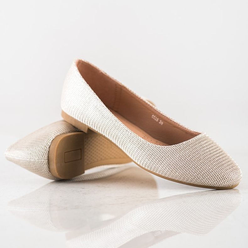 Super Mode Balerină clasică cu sclipici de aur 1 Super Mode Balerină clasică cu sclipici de aur 1