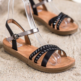 Queen Vivi Sandale la modă negru 1