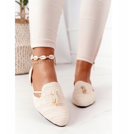 Balerină Spitz Cu Linie Împletită Lu Boo Bej 1