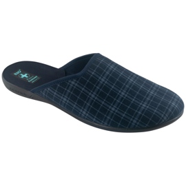 Papuci barbatesti, Adanex 25951, carouri bleumarin albastru 1
