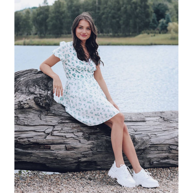 SHELOVET Adidași albi cu perle 1