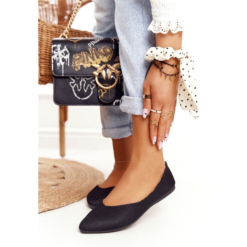 Delicate Ballerina In Spitz Vinceza 2187 Black negru 1