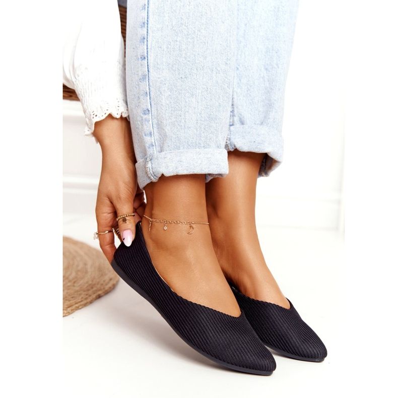 Delicate Ballerina In Spitz Vinceza 2187 Black negru 3