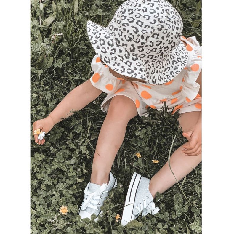 Adidaje de argint cu sclipici pentru copii 888-1B 5