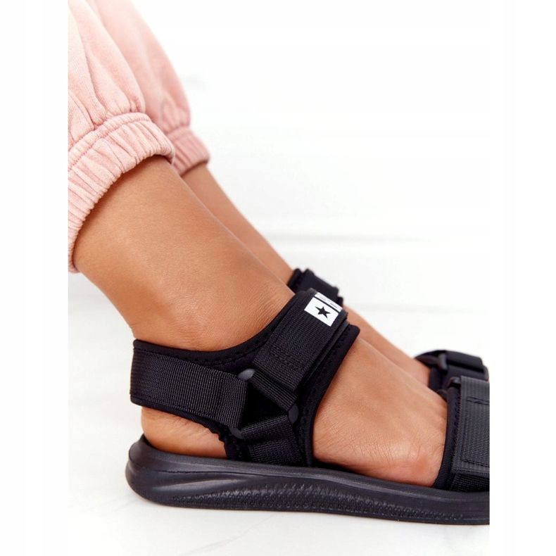 Sandale sport pentru femei Big Star HH274A024 Negru 4