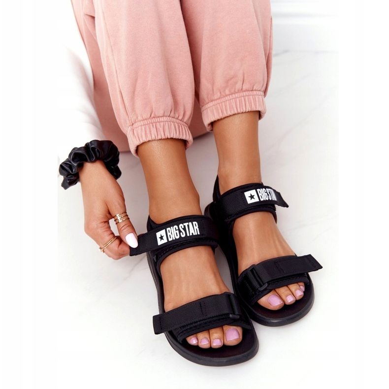 Sandale sport pentru femei Big Star HH274A024 Negru 6