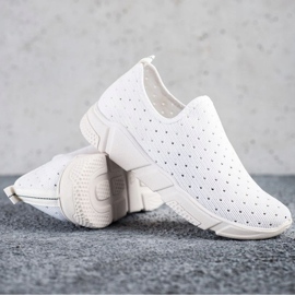 SHELOVET Adidași albi cu ajur 1