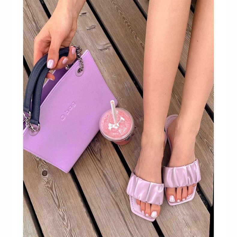 PS1 Papuci clasici violet pentru femei Arată bine 2