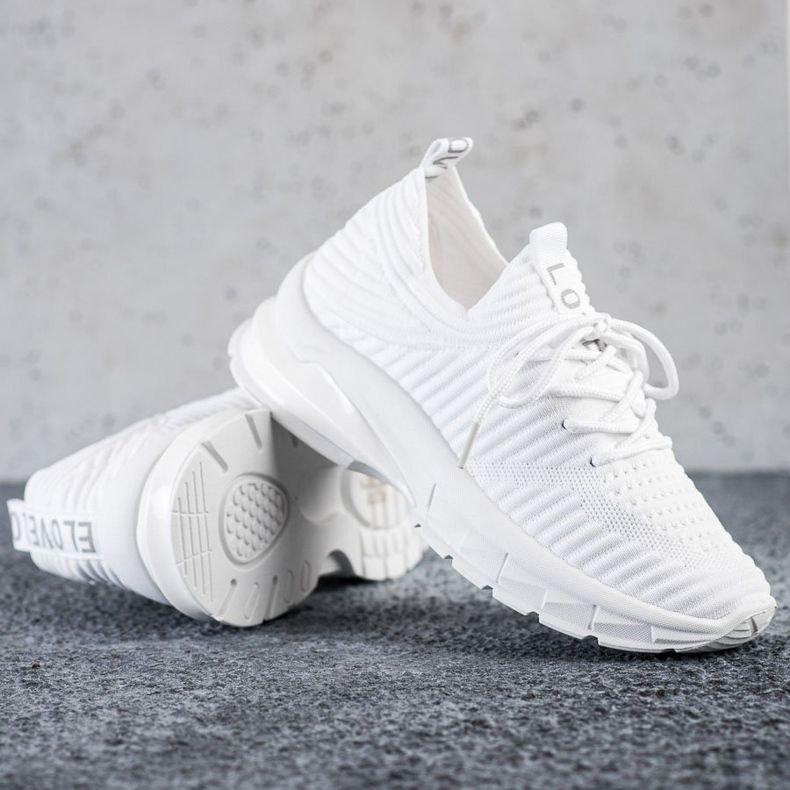 SHELOVET Adidași albi pe platformă 1