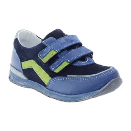 Pantofi baieti cu napi Ren But 3261 gr multicolor verde albastru 1
