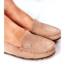 PS1 Mocasini de damă din piele maro deschis Madelyn bej 5 PS1 Mocasini de damă din piele maro deschis Madelyn bej 5