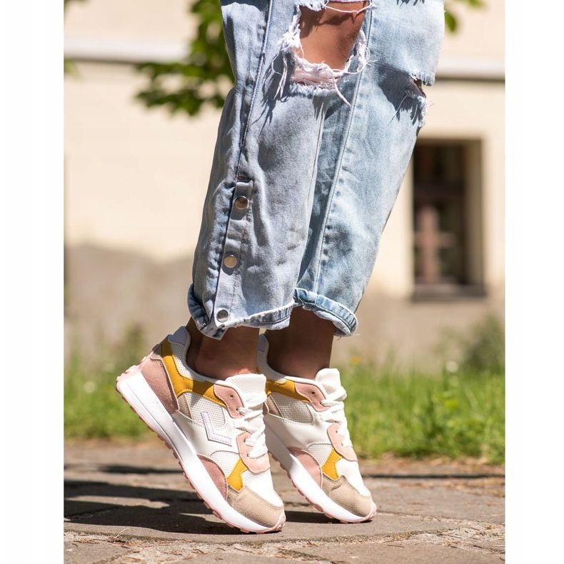 SHELOVET Tenisi colorati alb multicolor 1