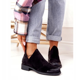 PS1 Cizme de dama negre Hillary cu decupaje negru 5