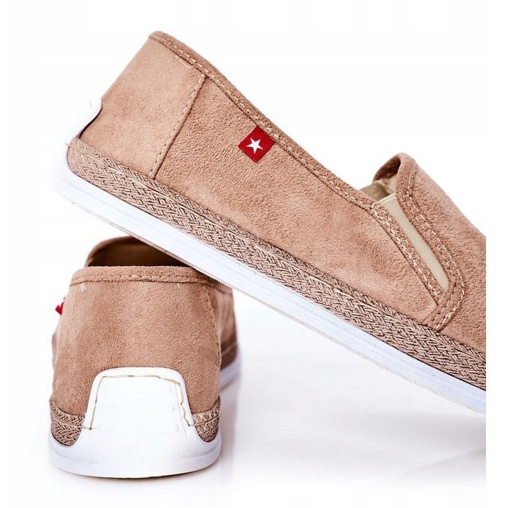 Espadrile din piele întoarsă pentru bărbați Big Star HH176003 Bej 1