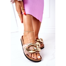 S.Barski Papuci Pe Plută Cu Lanț S. Barski SB001 Bej 2 S.Barski Papuci Pe Plută Cu Lanț S. Barski SB001 Bej 2