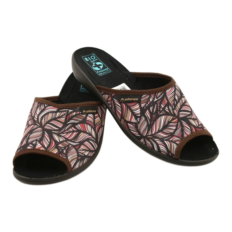 Adanex Tęg lasă flip-flops. G1 / 2 24616 bej maro roșu 4
